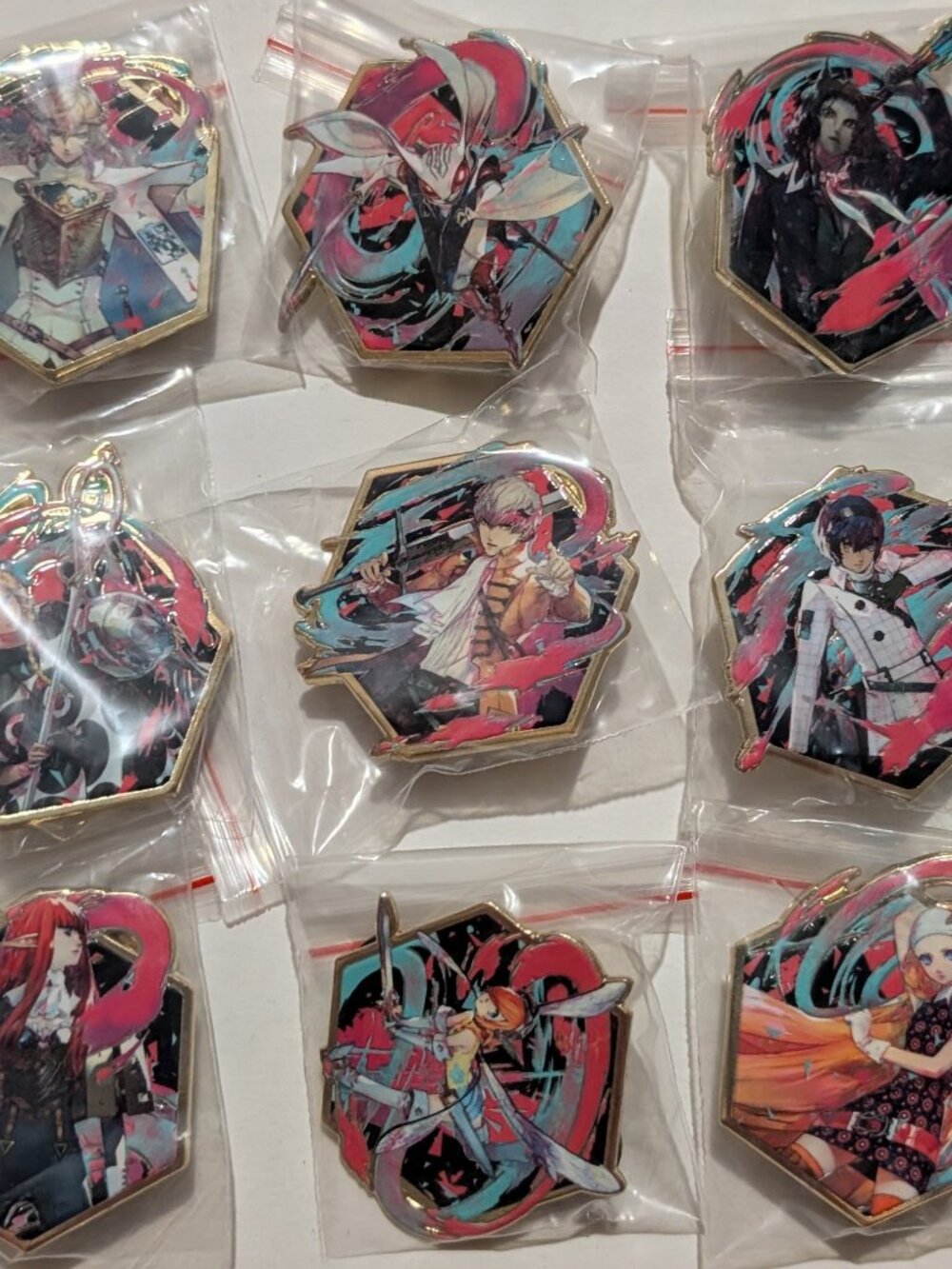 Metaphor Re Fantazio Mini Painterly Series Enamel Pins Full Set Of 9 Badges
